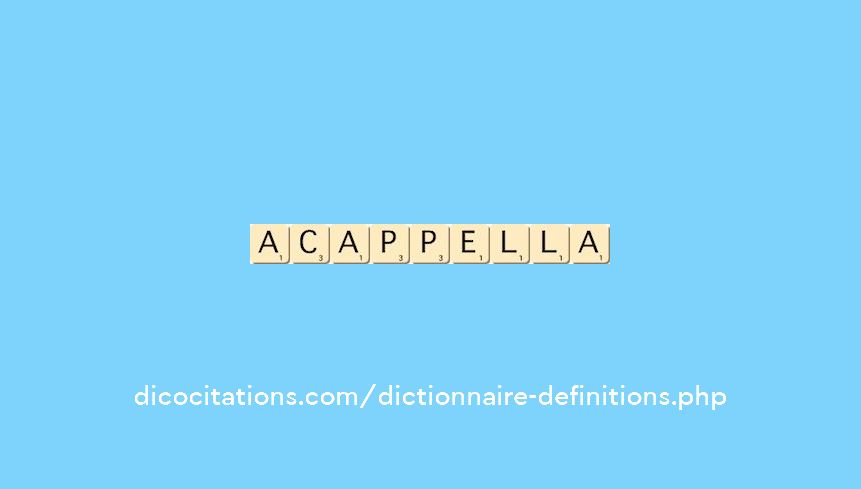 a-cappella a-cappella
