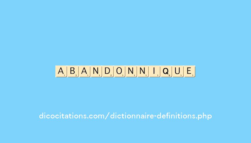 abandonnique abandonnique