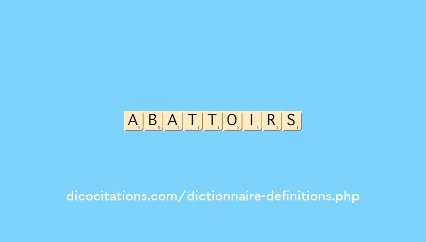 abattoirs abattoirs