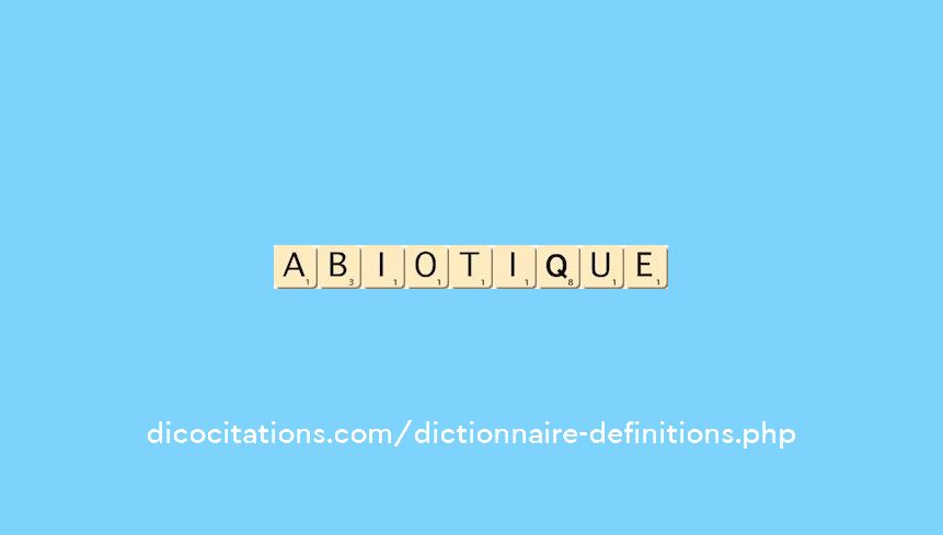 abiotique