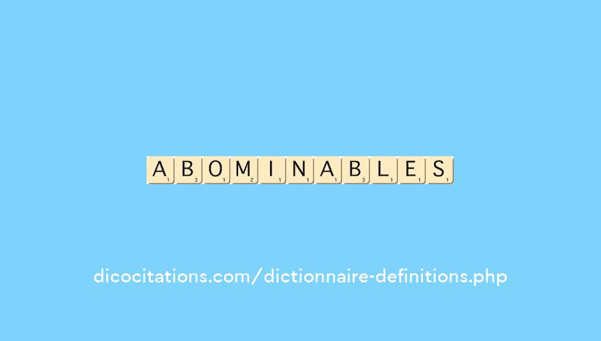 abominables abominables