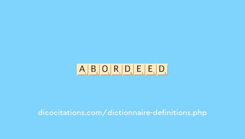 abordee--d--