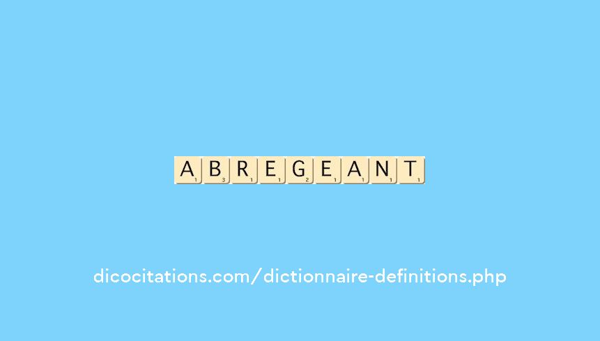 abregeant