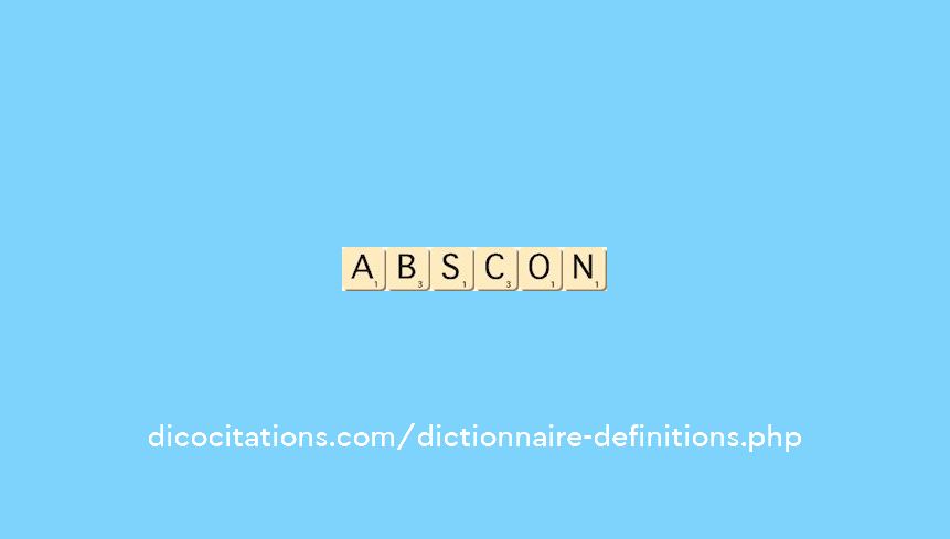 abscon abscon