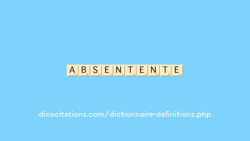 absent--ente