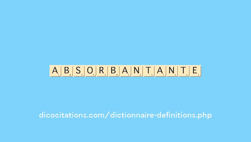 absorbant--ante