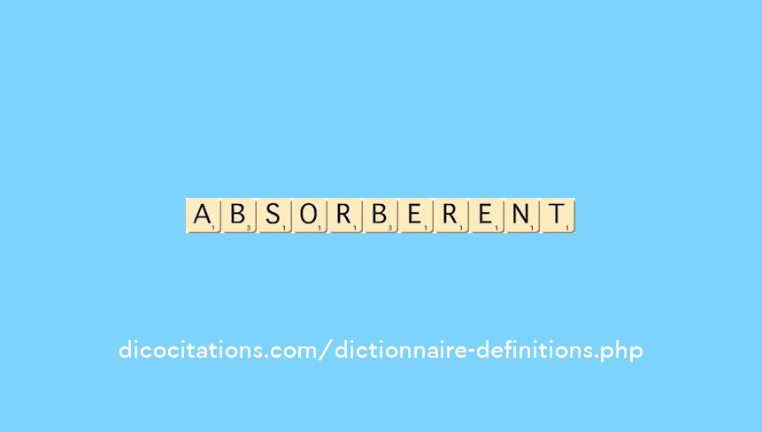 absorberent absorberent
