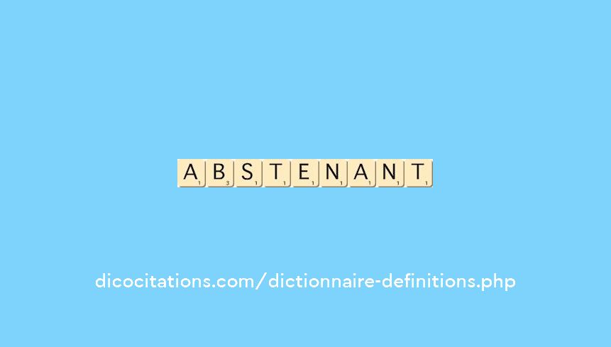 abstenant abstenant