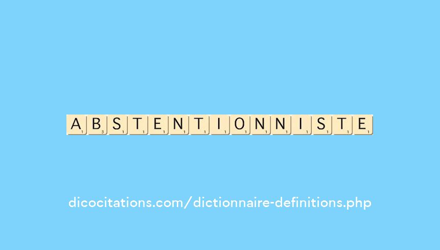 abstentionniste abstentionniste