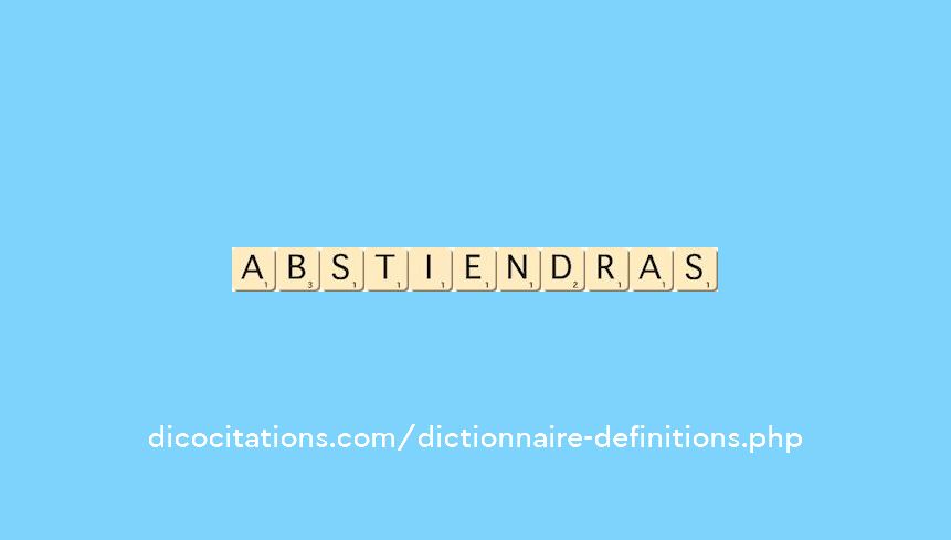 abstiendras abstiendras