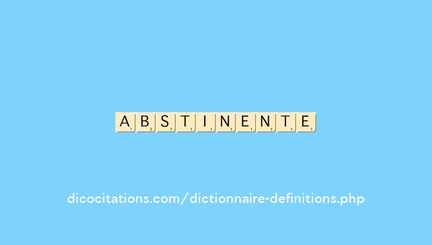 abstinente
