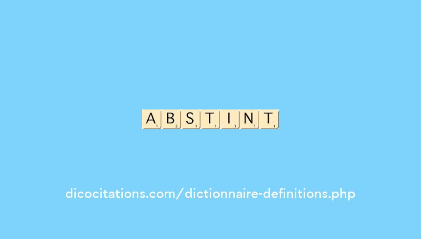 abstint abstint