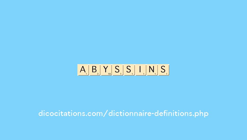 abyssins abyssins