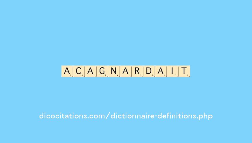 acagnardait acagnardait