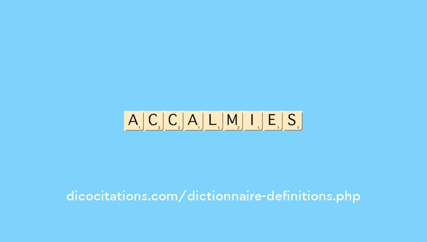 accalmies accalmies