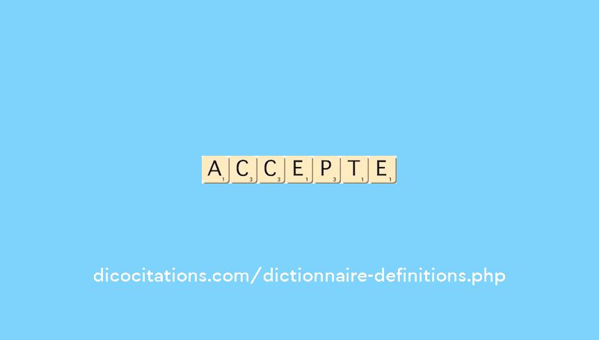 accepte accepte
