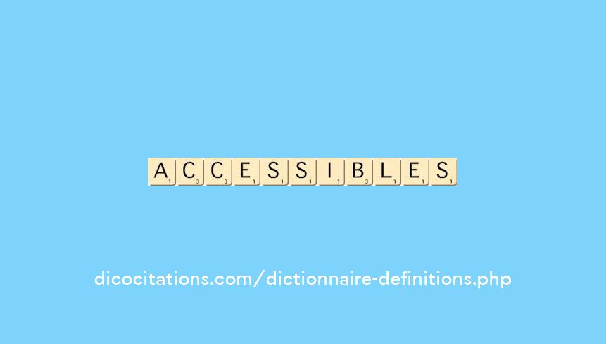 accessibles accessibles
