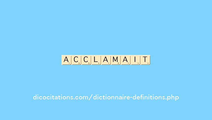 acclamait acclamait