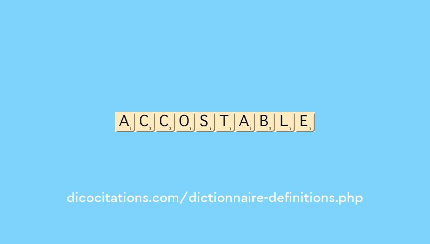 accostable