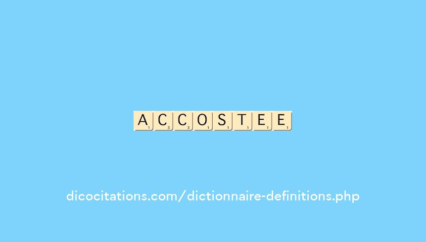 accostee accostee