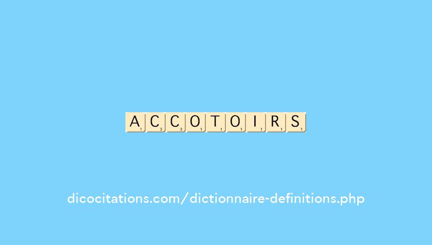 accotoirs accotoirs