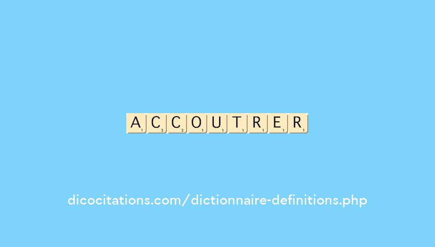 accoutrer