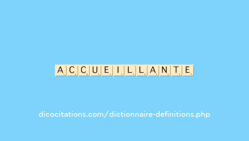 accueillante accueillante