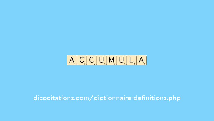 accumula accumula