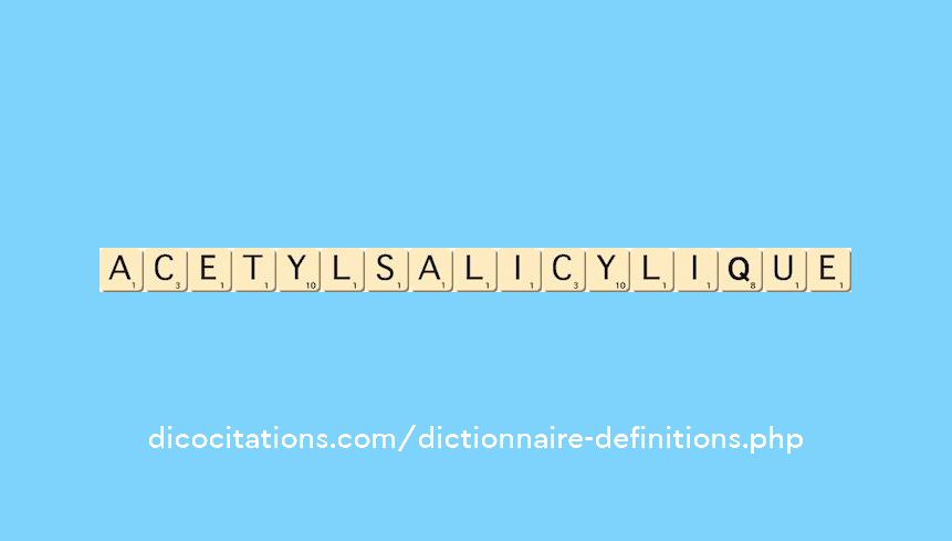 acetylsalicylique acetylsalicylique