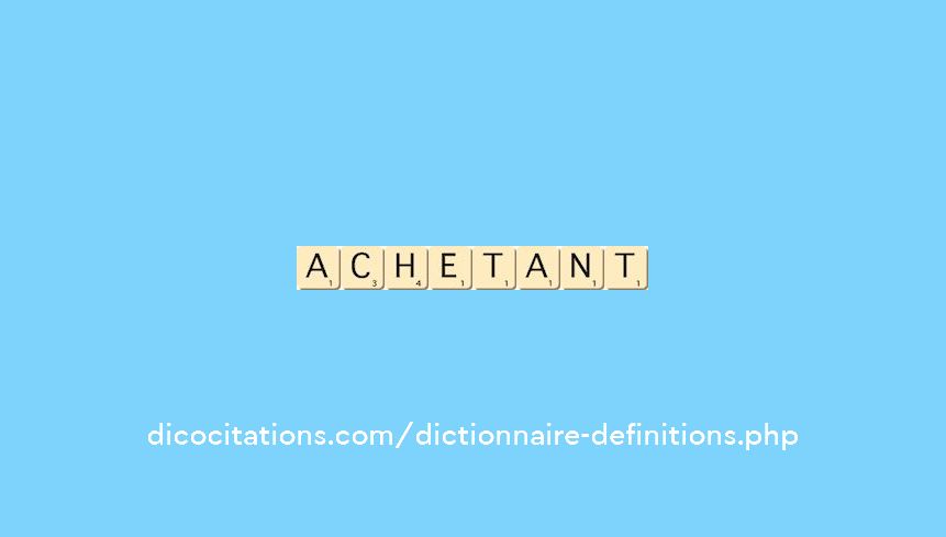 achetant achetant