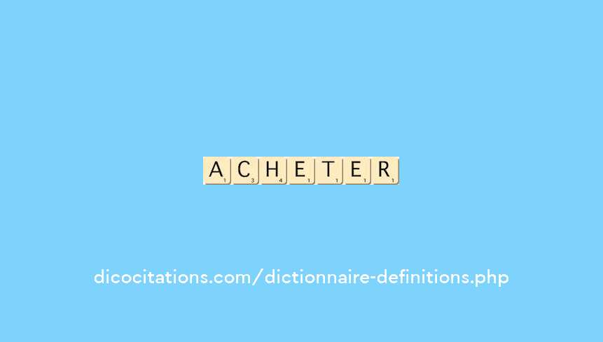 acheter