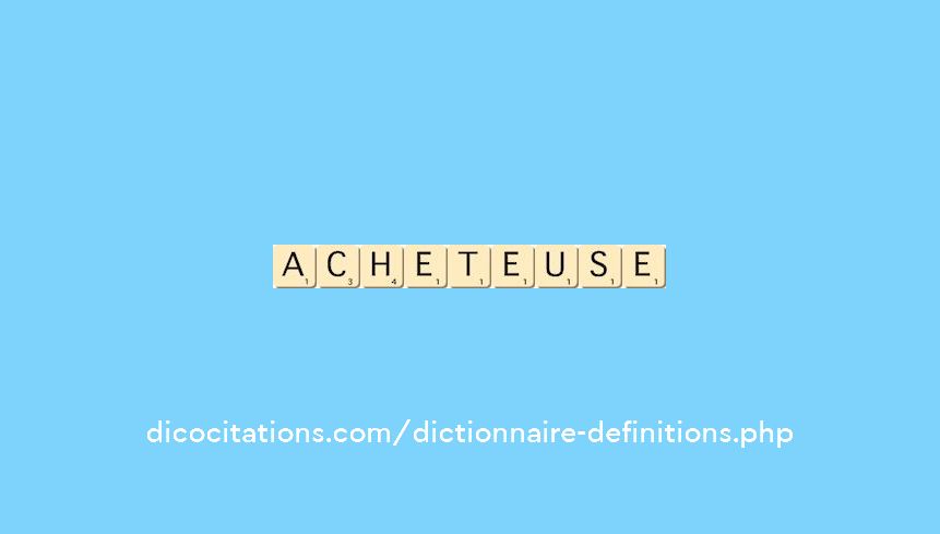 acheteuse acheteuse