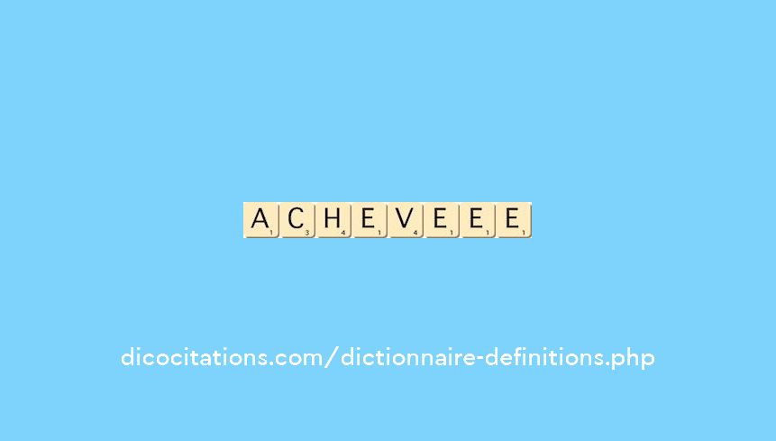acheve--ee
