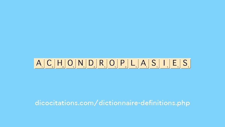 achondroplasies achondroplasies