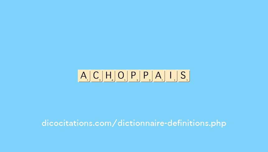 achoppais achoppais