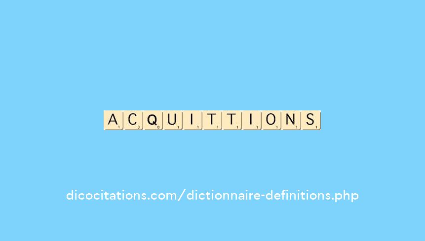 acquittions acquittions