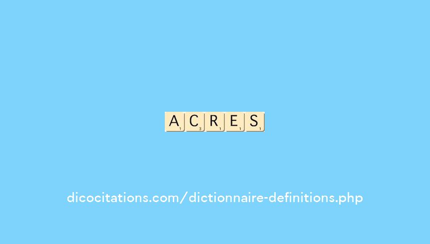 acres acres