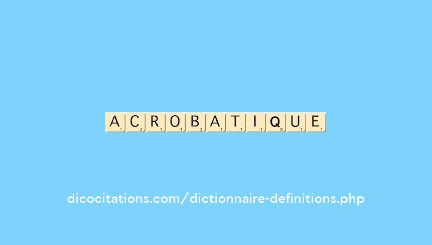 acrobatique acrobatique