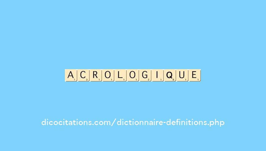 acrologique
