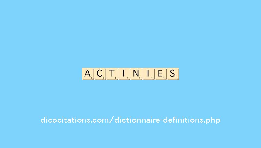 actinies actinies