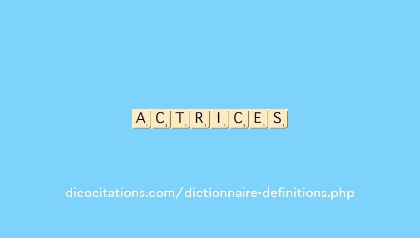 actrices actrices