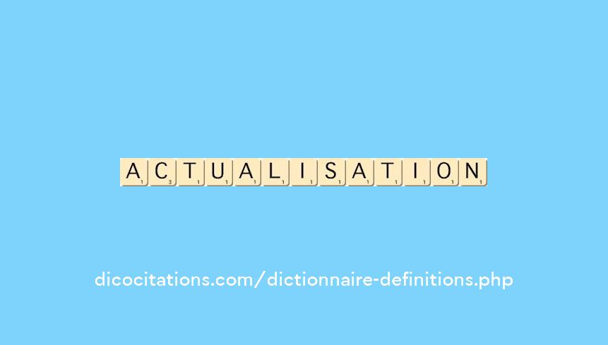actualisation