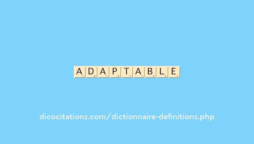 adaptable adaptable