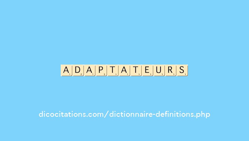 adaptateurs adaptateurs