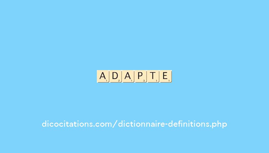 adapte adapte
