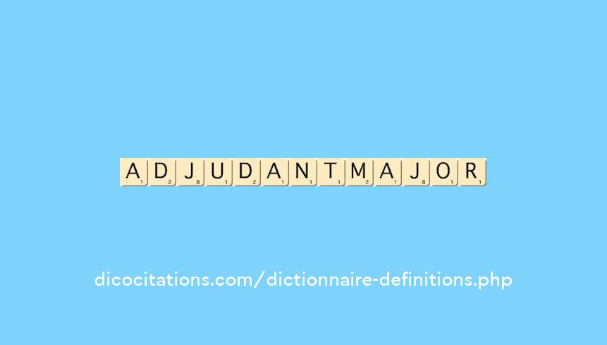 adjudant-major
