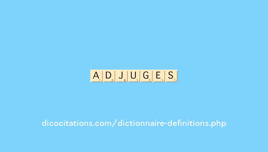 adjuges adjuges