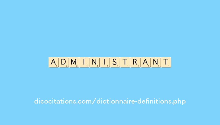 administrant administrant