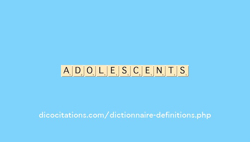adolescents adolescents