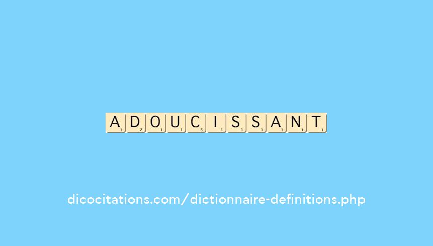 adoucissant adoucissant